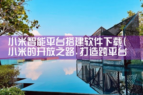 小米智能平台搭建软件下载|MR好色